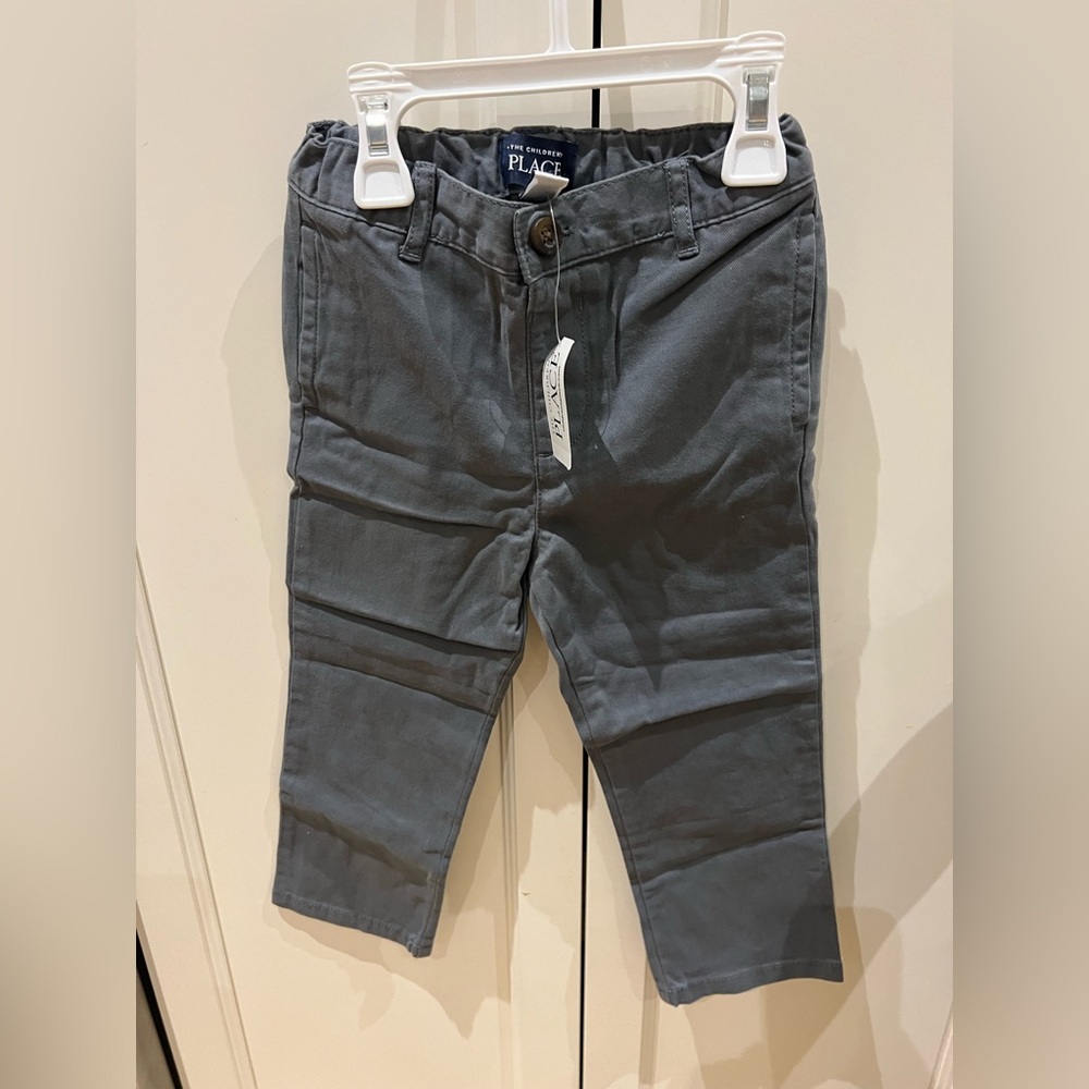 New The Children's Place Charcoal Pants 3t